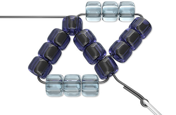 Illustration of beading stitch